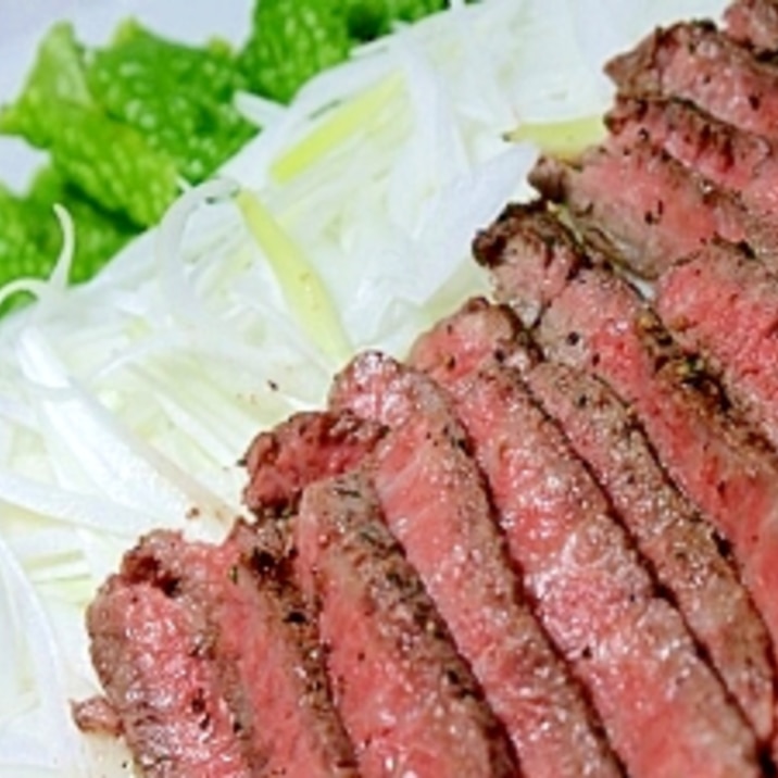 ステーキ肉で簡単ローストビーフ フライパンで レシピ 作り方 By 楽天出店店舗 新垣ミート楽天市場店 楽天レシピ